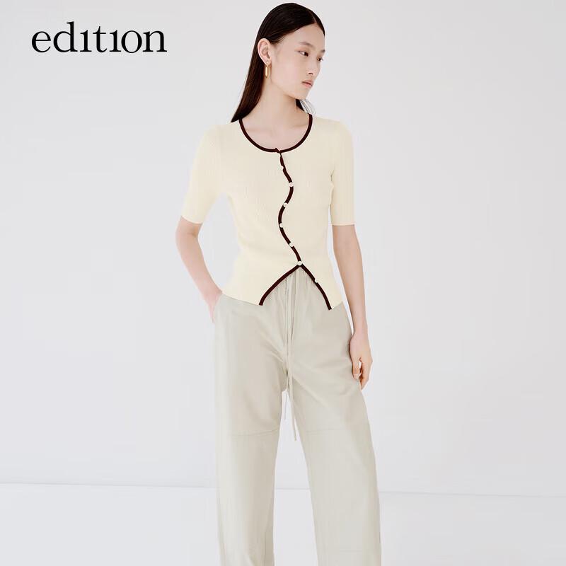 Women's Color-Block Short-Sleeve Knit Top