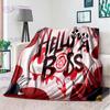 Creativity Animation Helluva Boss Blitzo Adult Soft Plush Flannel Blanket Throw Blanket Living Room Bedroom Bed Sofa Badspread
