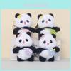 Panda Plush Keychain With Cartoon Milk Bottle And Colored Bow For Kids And Collectors