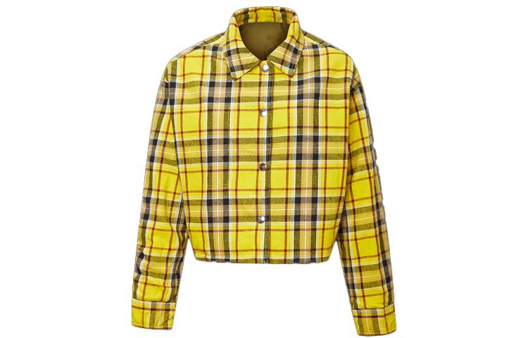 Converse Jackets Women s Yellow Lapel Moderate Reversible 10019436-A03 L