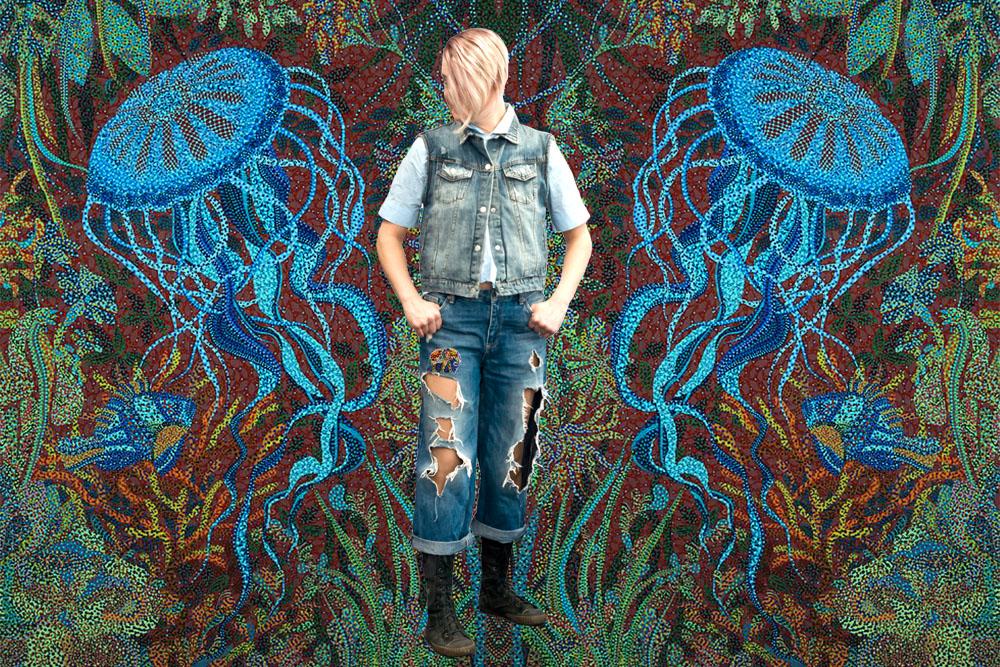 Sett for perlebroderidekorasjoner på naturlig kunstlerret Abris Art Pattern Canvas Animals