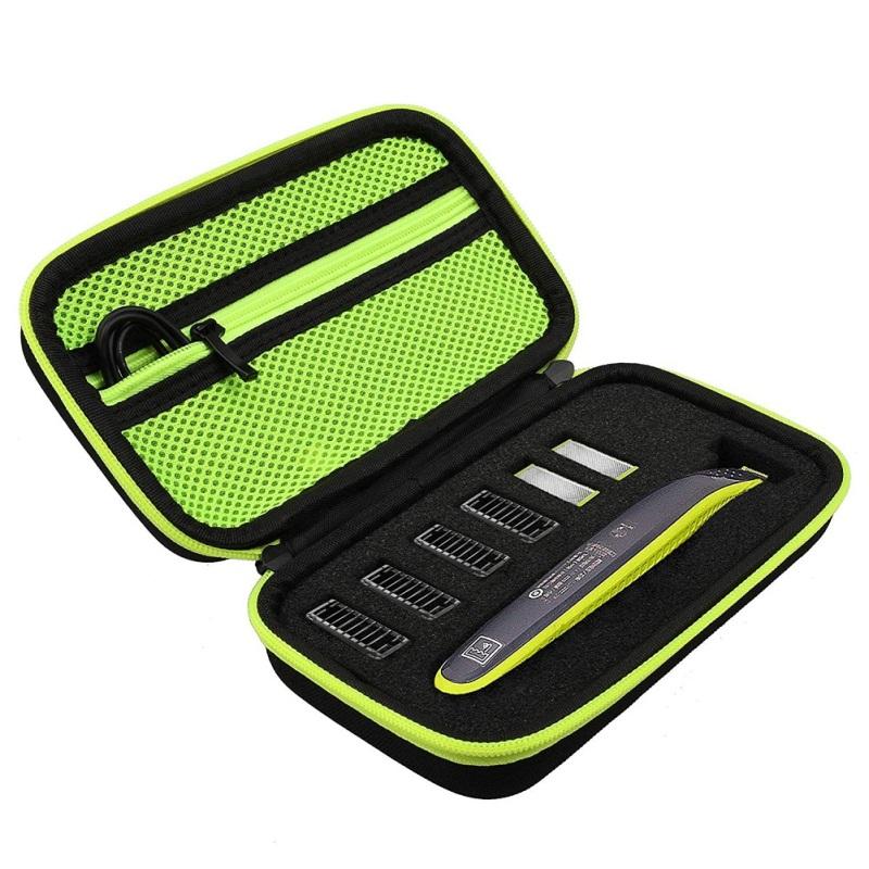 Hard Case Organizer Shaver Accessories Travel Bag Storage Box Cover Zipper Pouch With Lining