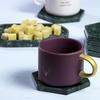 Nordic Marble Insulated Coaster – Round/Square Heat-Proof Cup Holder & Photo Prop.