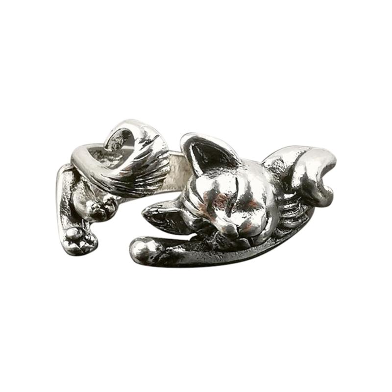 

Durable Alloy Crochet Ring Eye Catching Style Finger Ring Uniquely Crafted Finger Jewelry Knitted Rings Alloy Material