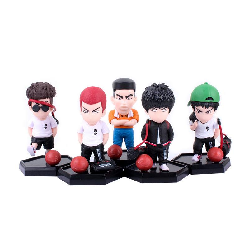Anime Slam Dunk Q Edition Tide Brand Travel Model Figure Cartoon Desk Decor Ornament Gift