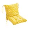 High Back Chair Cushion Geometric Print Rocking Chair Cushion Seat And Back Cushion with Straps for Outdoor Patio Chair