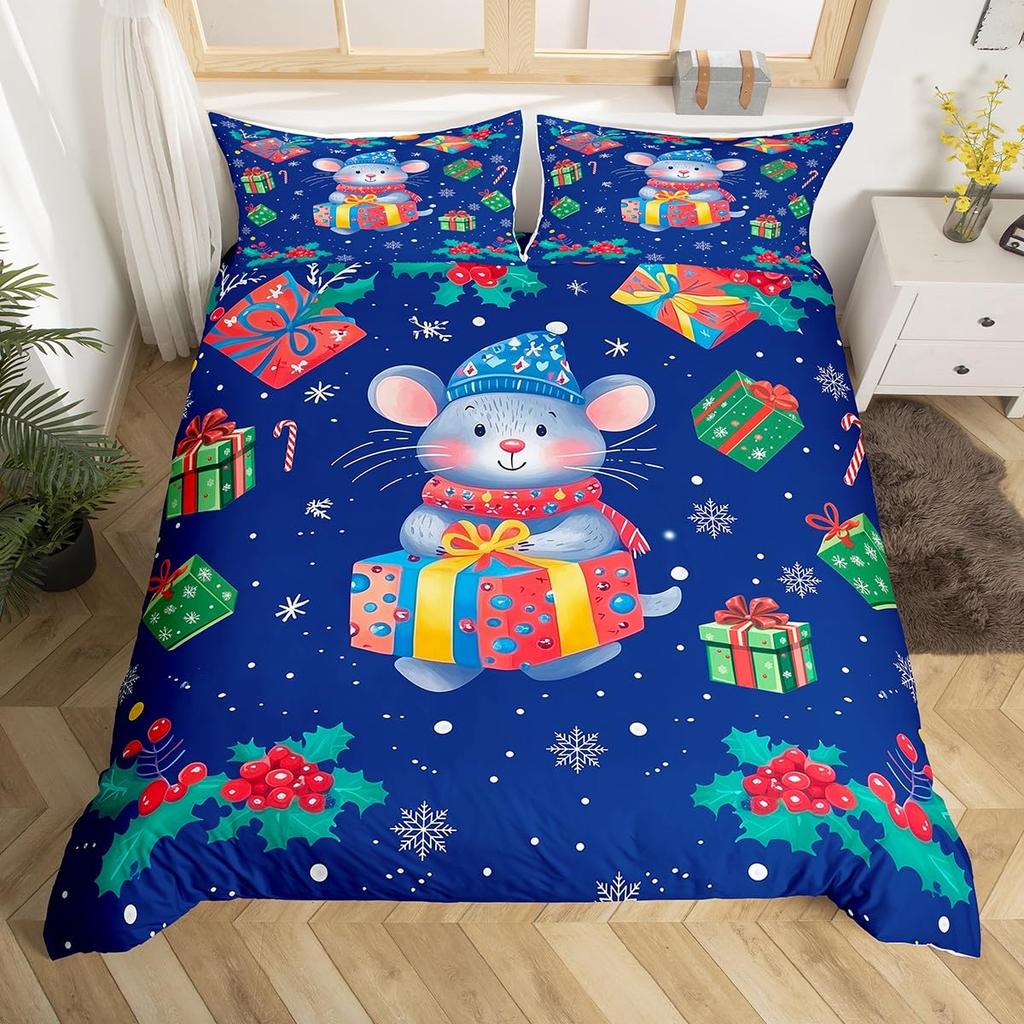 Mouse Duvet Cover Sets For Children Comforter Covers Lightweight Down Room Decor Queen Size 2 Pillowcases 1 Duvet Cover No Quilt