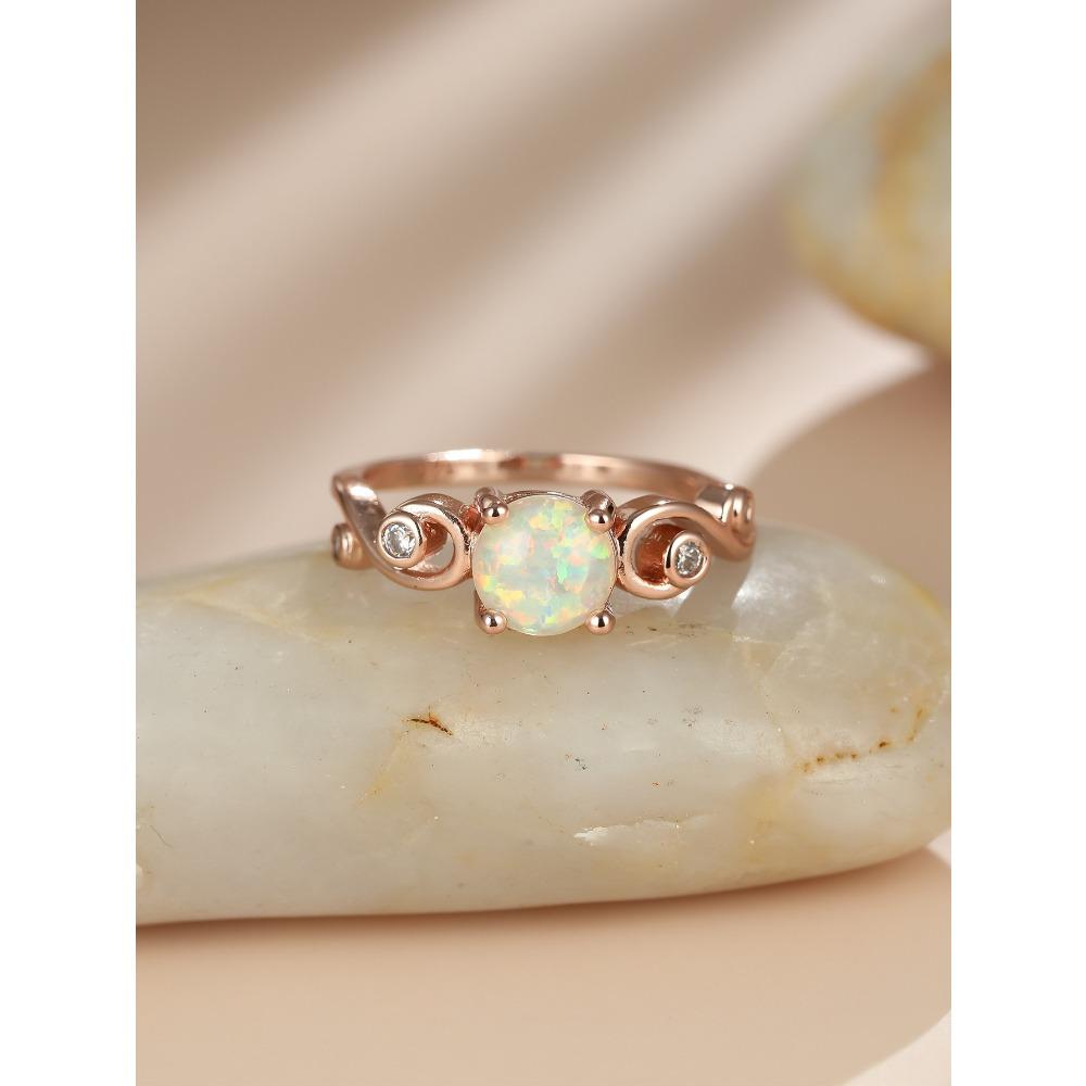 

Кольцо Vine Edge Small Fresh and Trendy с цирконом No. 8