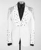 Exquisite Crystal 3 piece Men's Suit Party Gowns Special Occasion Gowns Men's Stage Costume Celebrity Gowns Prom Gowns