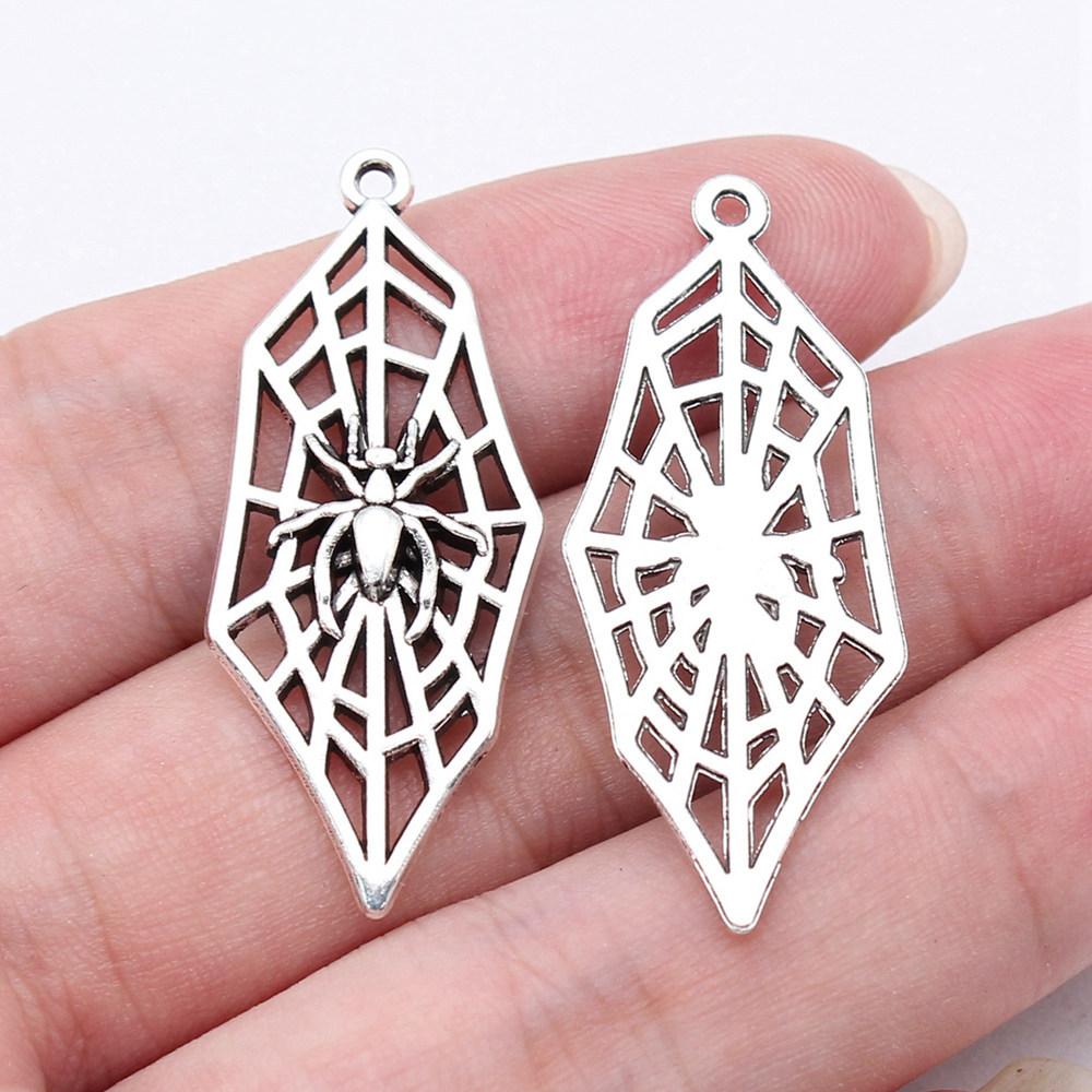 Charms Spider Halloween Bat Pendants Kids' Jewelry Materials QC119