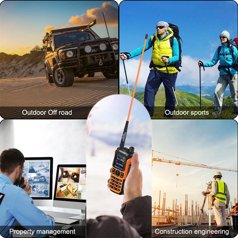 Ar-795 Sma-F Female Dual Band Vhf/Uhf 136-174Mhz/400-520Mhz Soft Antenna Ar-795 For Uv-5R Uv-82 Bf-888S Walkie Talkie Ar-795