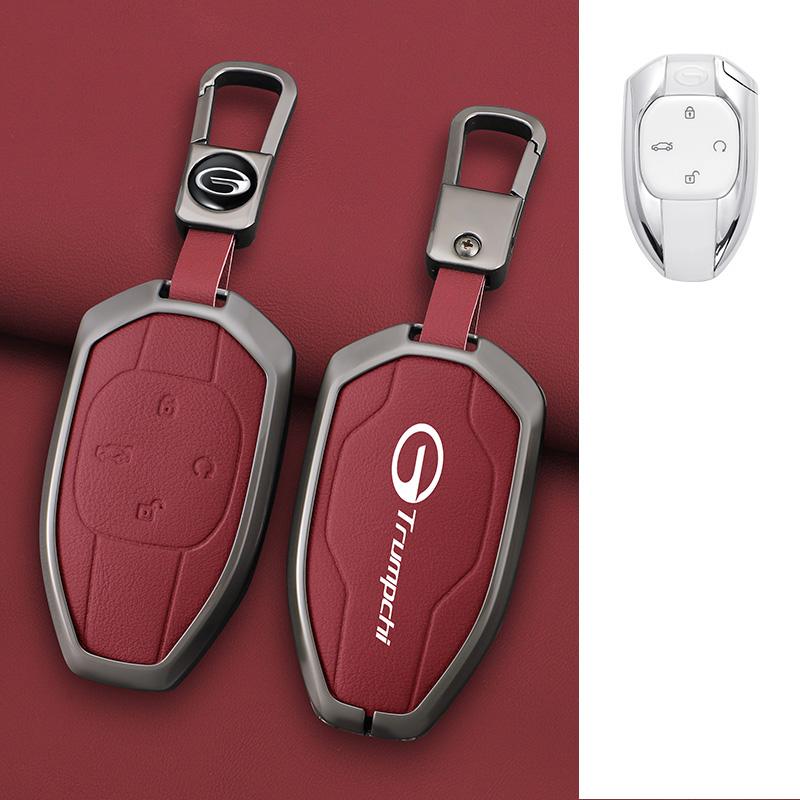 Interior Mouldings Car Zinc Alloy Leather Key Cover Case For GAC New Energy Trumpchi 2021 Empow J11 J12 J13 J14 J15 J16 GS8 Keyc