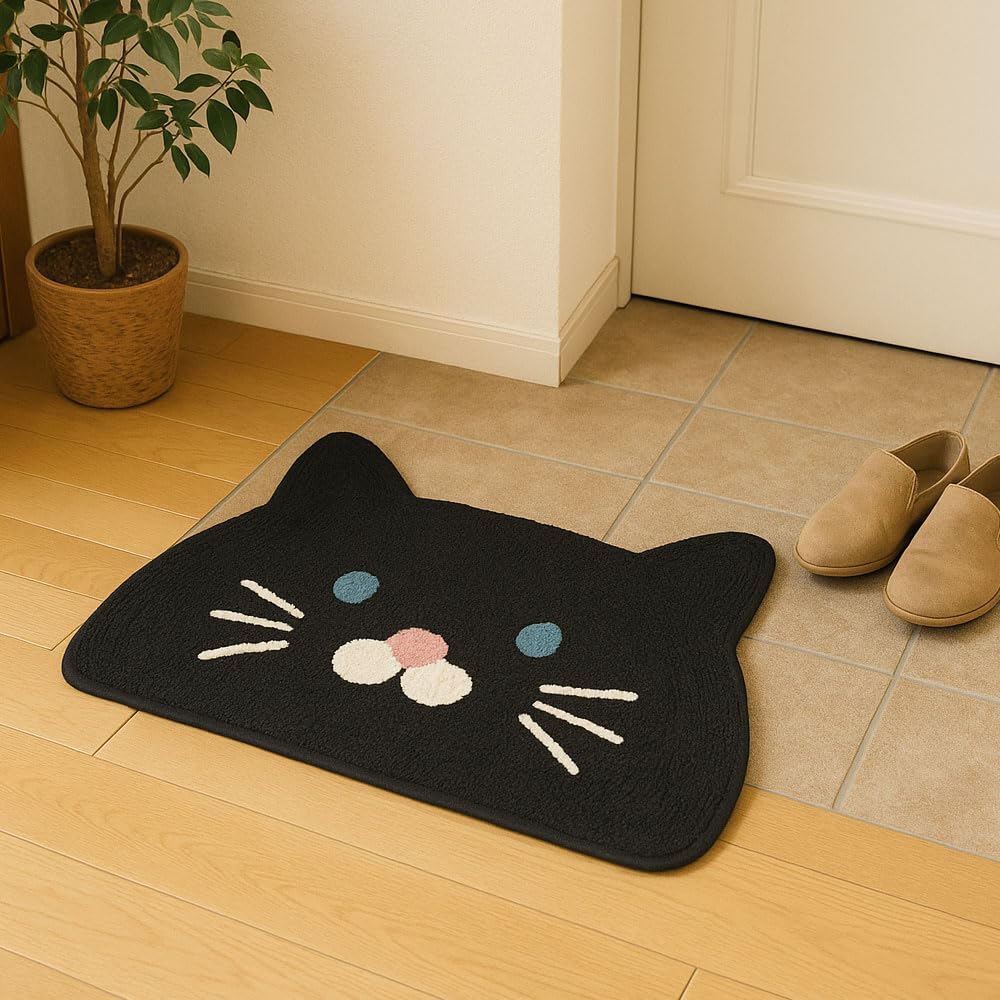 Neko Friend Indoor Entrance Foot Bath for Indoor Animal Entrance Black 35 x 70 cm Mat, Mat, Mat, Mat, Use, Entrance, Bathroom, Children's Room,