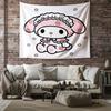 Sanrio Characters Tapestry Cute Cartoon Wall Hanging for Bedroom Living Room Dorm Home Decor Aesthetic Gift