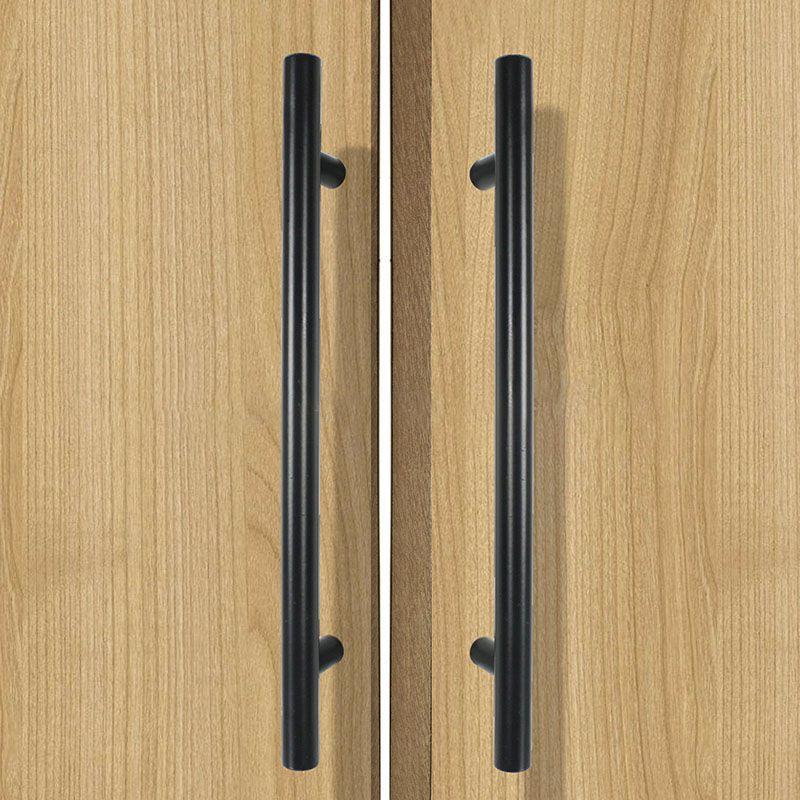 Sleek Black Stainless Steel T Bar Handles For Stylish Kitchen Cabinet Drawer Knobs