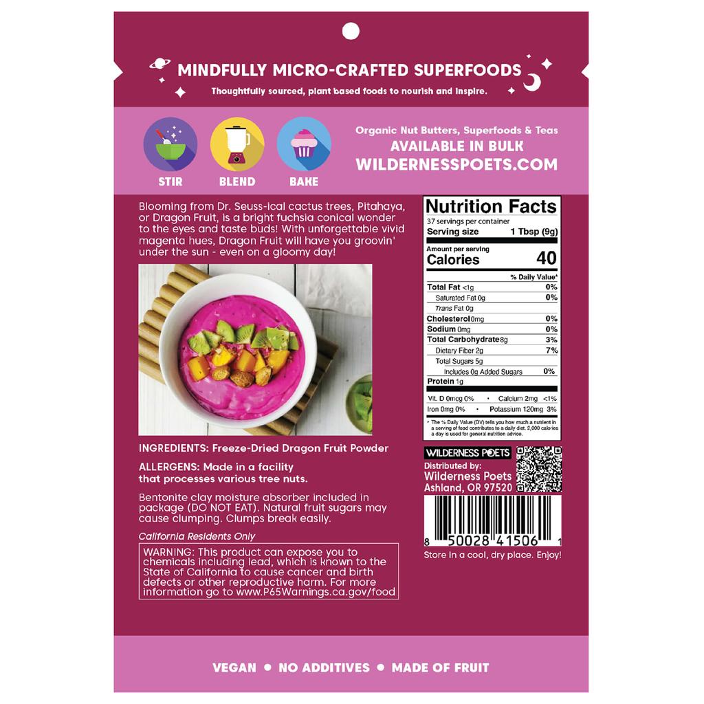 Freeze Dried Dragon Fruit Powder, 340G(12Oz)