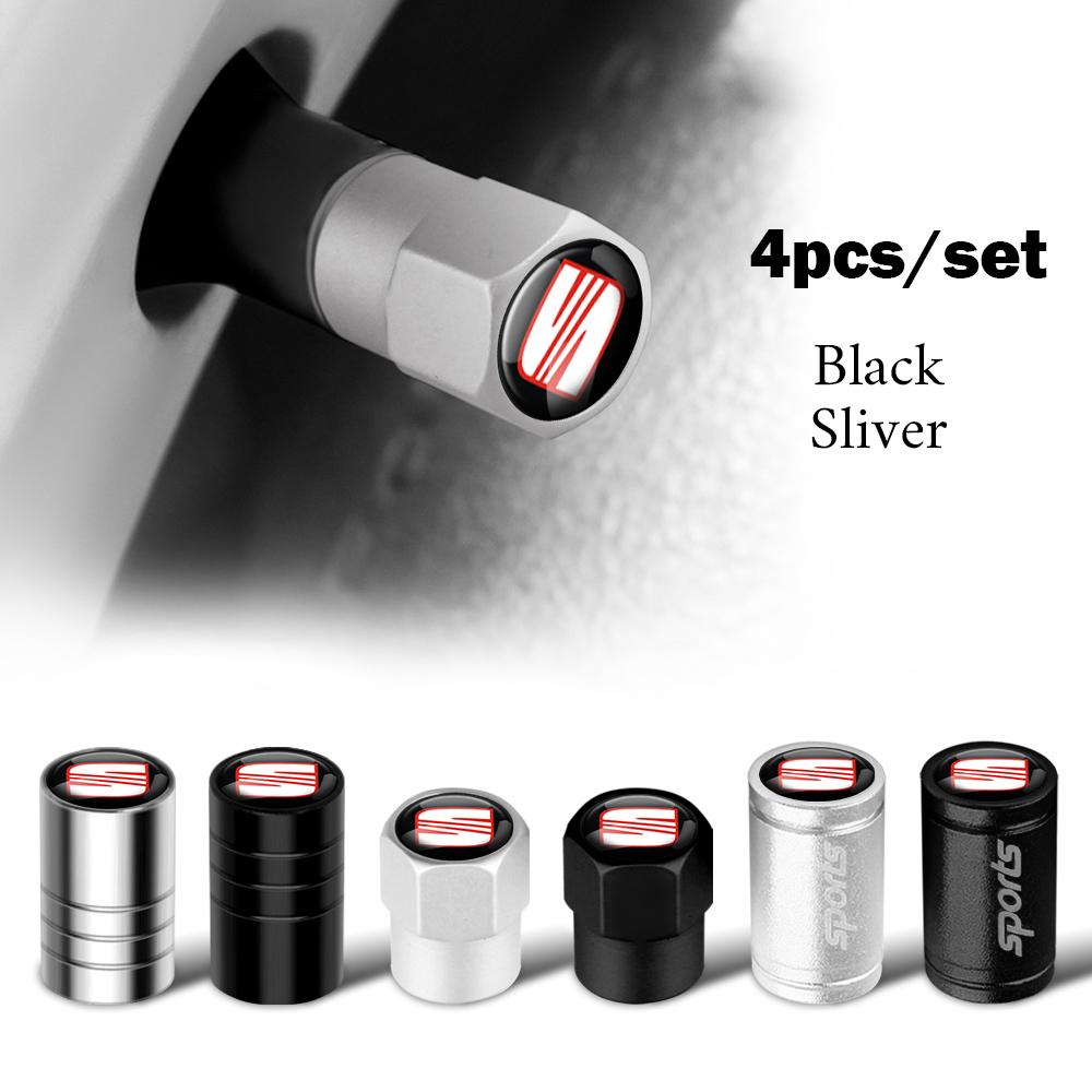 4 Adet Metal Araba Jant Lastik Sibop Kök Kapakları Seat Mk3 5f 1p Ibiza 6l 6j Arosa Ateca Altea FR Arona Cupra Exeo Tarraco İçin