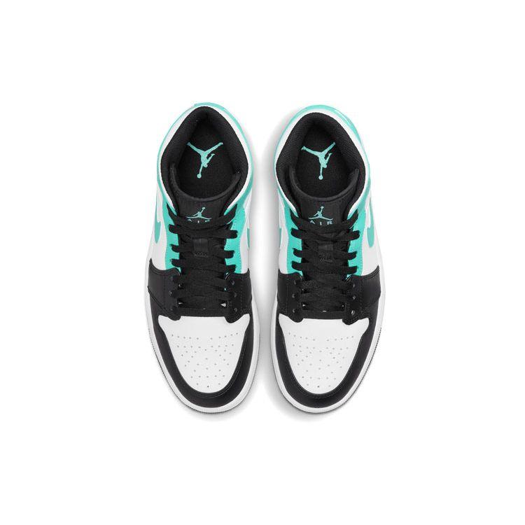 Pánské tenisky Air Jordan 1 Mid Tropical Twist Zelená Bílá Černá 554724-132