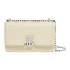Exclusive Logo Chain Leather Lock Bag Mini Women Shoulder Bag Light-Vanilla Ivory 80522321