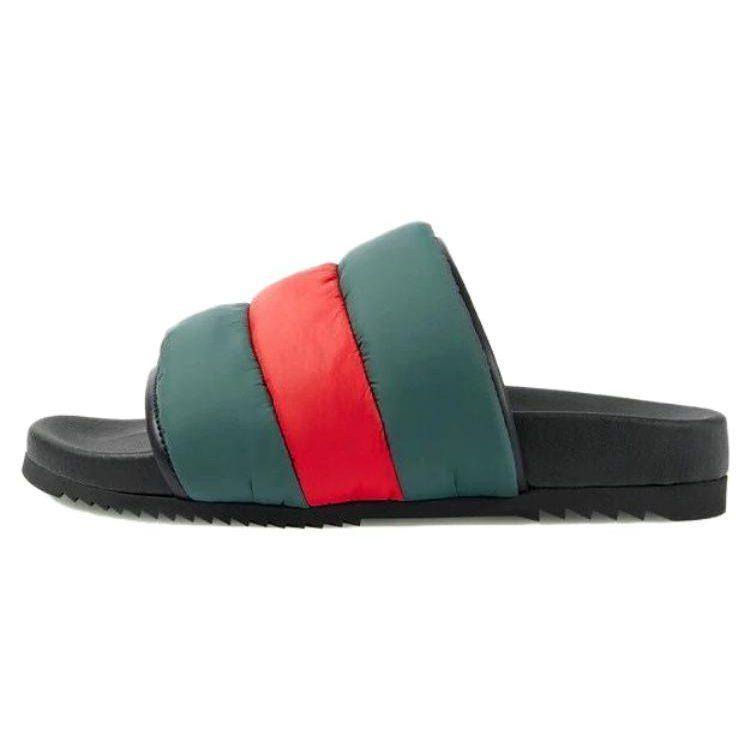 Gucci Wmns Padded Web Slide Sandal 'Green Red' Women's 700320 UFR30 3060