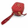 Excellent MIUMIU Charm MATELASSE Charm Logo Keyring Leather Pouch Red 5TL527 Used