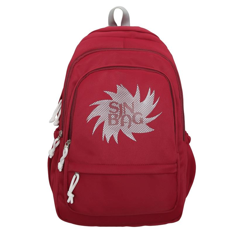 

New middle and high school students schoolbag large capacity trend casual backpack outdoor sports computer travel bag single package