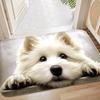 Entrance Doormat Realistic Cat Dog Pattern Rug Home Decoration Living Room Bedroom Kitchen Anti Slip Carpet