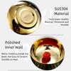 Double Layer Ice Cream Bowl Thickened Anti Scald Salad Soup Bowl Unbreakable Hammer Pattern Stainless Steel Soup Bowl