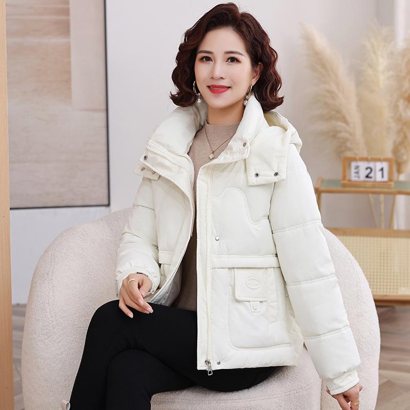 Down padded jacket women's new popular winter thickened padded jacket this year popular short middle-aged and elderly padded jacket