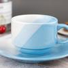 Shangqi Modern Ceramic Coffee Cup and Saucer Set