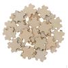 50 Houten Puzzelstukjes Dubbelzijdig Handgemaakte DIY Ambacht Bruiloft Feest Decoratie