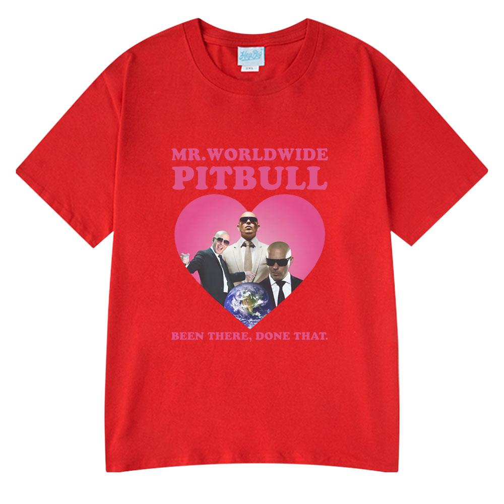 Rapper Pitbull Mr Worldwide Graphic Vintage Washed T Shirt Unisex Women Clothing Fashion Hip Hop Tshirts Summer Cotton Streetwear