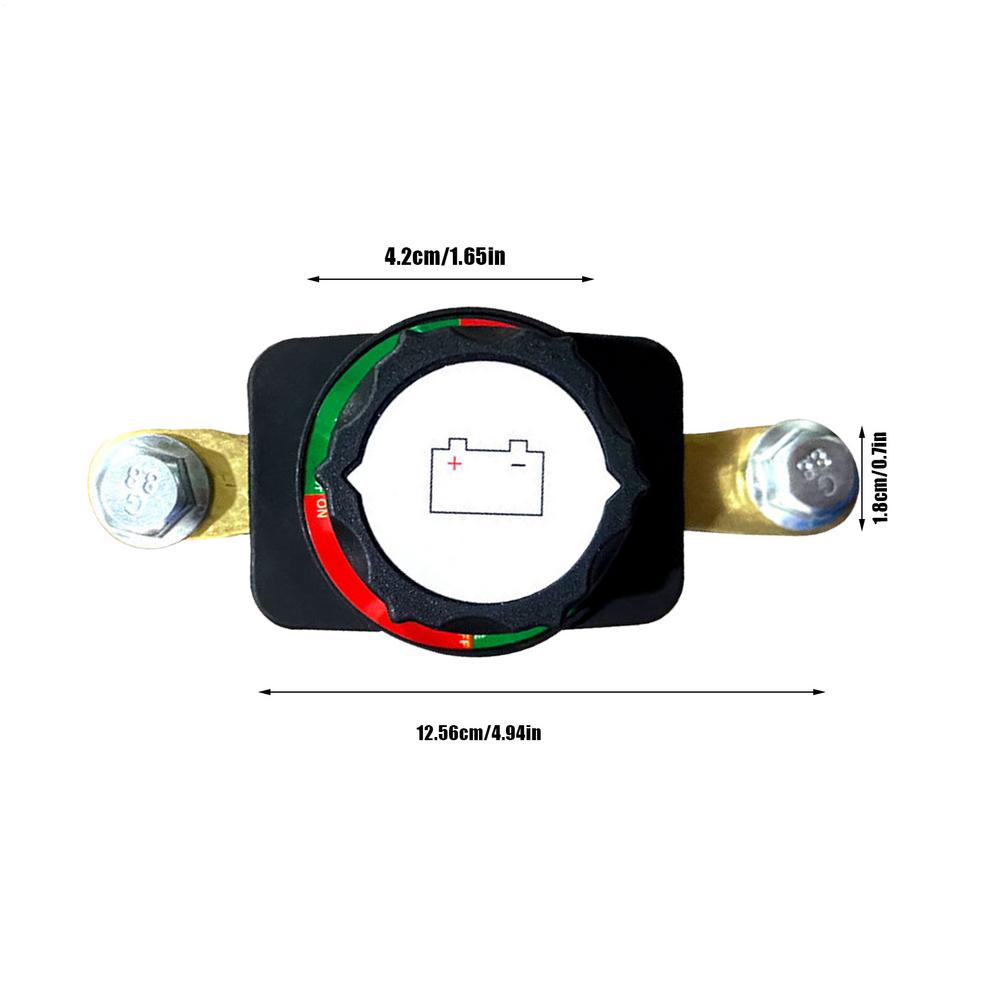 

Car Battery Disconnect Switches 12V/24V Battery Power-off Switches Copper Anti-Leakage Replacement Parts Car Modification