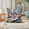 One Piece Jinbe Helmsman Anime Plush Pillow Cover Soft Short Plush Cushion Cover For Sofa Bedroom Home Decor Gift Decoration
