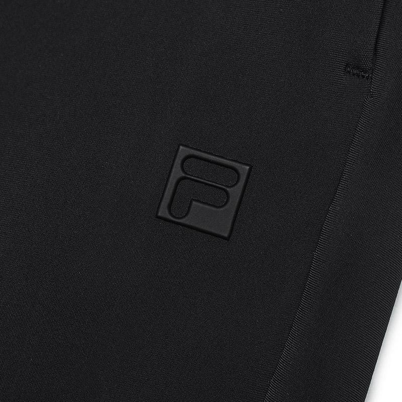 Fila Fashion Simple Versatile Knitted Straight Leg Casual Pants Women Bottoms Deep-Black A11W511612FBK