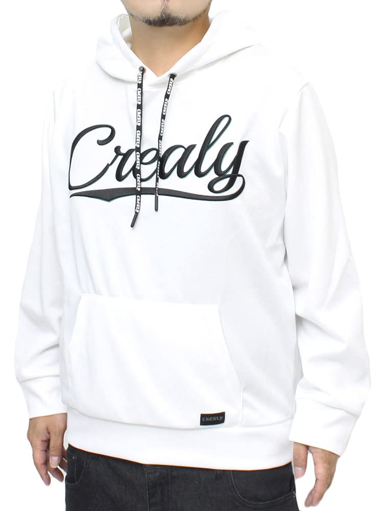 

One Colors Men s Plus Size Pullover Hoodie, Cardboard Stretch Dry 3D Logo Print Sweatshirt, Size 2L, White (09)