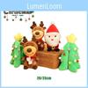 Non-toxic Xmas Tree Plush Toy Santa Claus Elk Soft Stuffed Doll Kids Gift Xmas