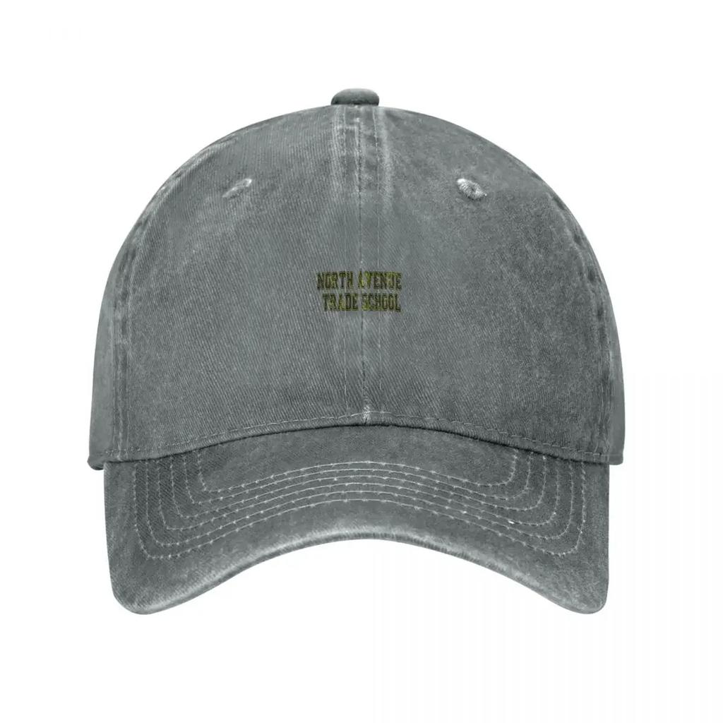 North Avenue Trade School Baseball Cap Brand Unisex Cap Funny Hats Golf Hat Genuine Beach Unisexs Caps Womens