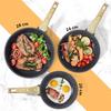 GiPP 20cm Frying Pan with Lid, Induction Cooktop Compatible, Non-Stick, Heat-Resistant Handle, Ceramic Coating, Healthy, Easy to Clean, High Heat Effi