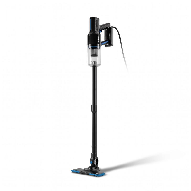 Vortex - Aspirateur Balai 2en1 Filaire - 400w - Filtre Hepa - Poignée Ergonomique - Cordon 5m - Noir