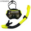Adult Snorkeling Mask Dry Snorkel Set Pool Sea Diving With Anti-Fog Tempered Glass Silicone Frame