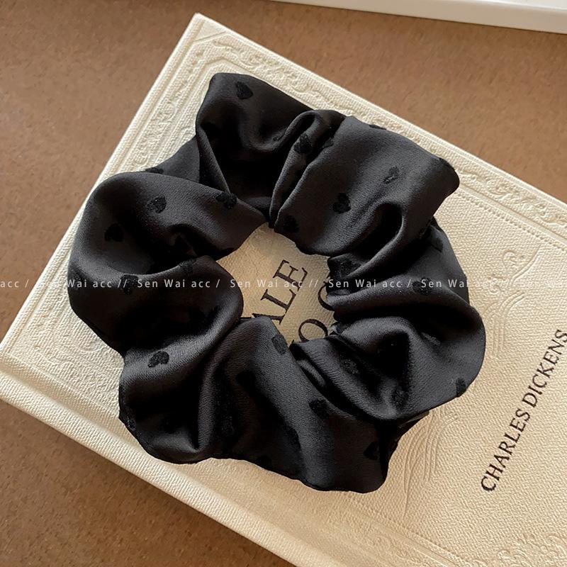 French Elegant Love Polka Dot Large Intestine Hair Band Women's Simple Ball Head Hair Tie Headband New Head