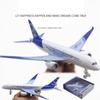 Boeing 787 Airplane Toys Bump and Go Airlines Die Cast Metal Model Plane Toy with Lights and Sounds for Kids