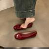 Bow fairy shallow mouth single shoes female spring and autumn retro gentle niche evening breeze flat-bottomed Doudou shoes