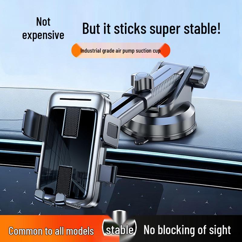 

Universal Car Phone Holder for Mirror, Vent, Dashboard, and Console with Suction Cup