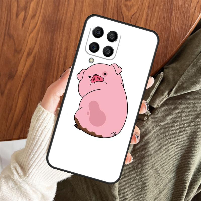 Cute PINK Kawai Pig Case For Samsung Galaxy M11 M21 M31 M35 M12 M13 M14 M15 M16 M36 M56 M53 M32 M52 M55 M34 M54