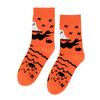 Halloween Cotton Mid Calf Socks for Men and Women, Pumpkin Pattern Socks, Matching Couple Socks with Wicking