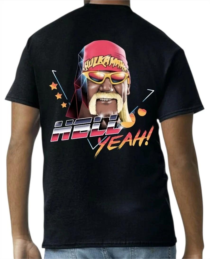 

Hulkamania Hulk Hogan Black Men s T-Shirt Style 2 S