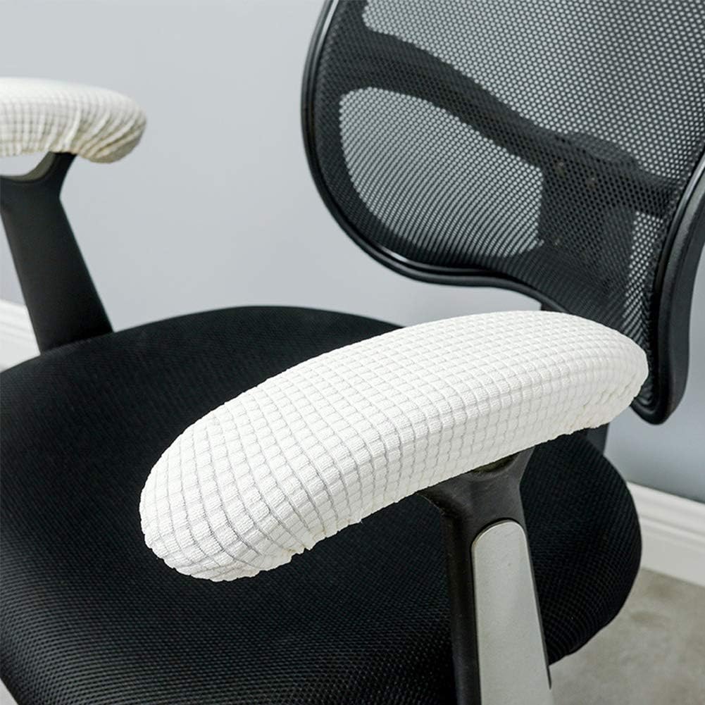 Armrest Slipcover Pads, Office Chair Arms Protector, Stretchable, Beige