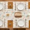 4Pcs, Floral Rose Placemats, Washable, Suitable for Holiday Parties, Home Decor, Kitchen Countertops